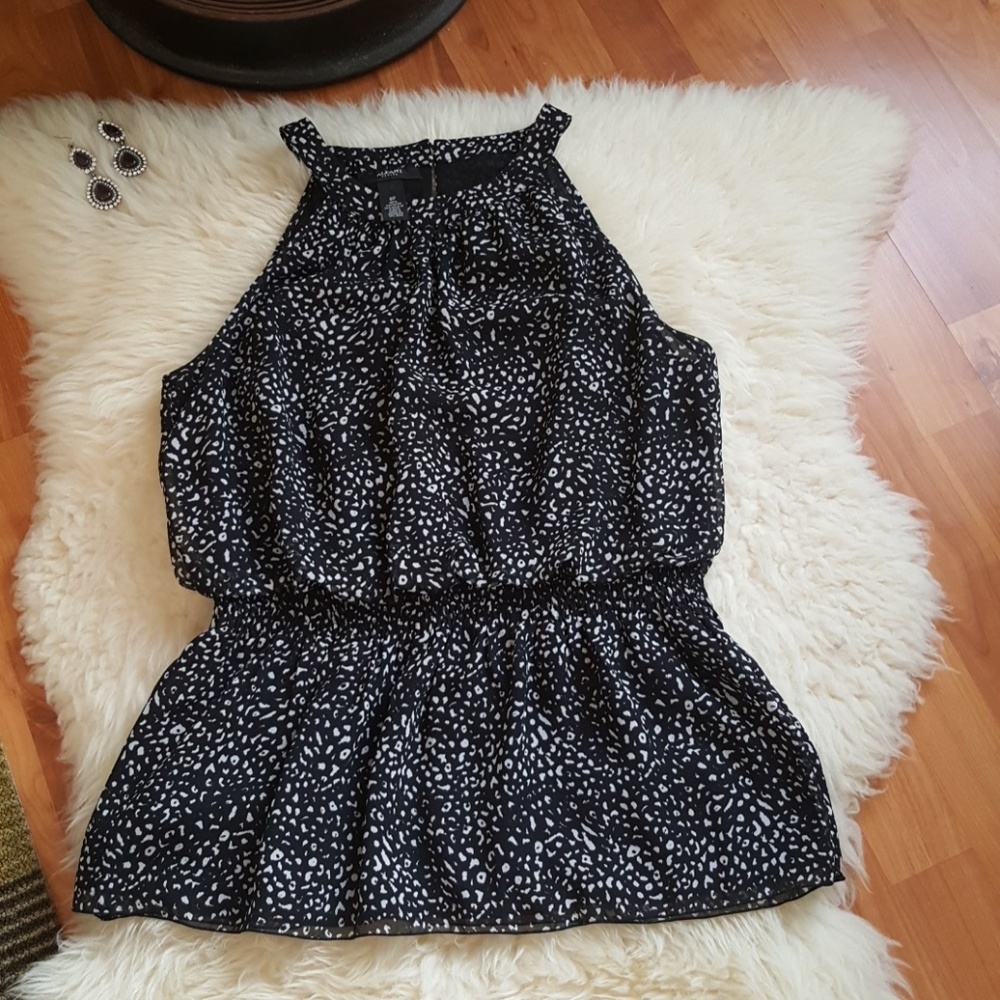 Alfani black and white tanktop